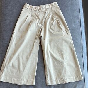 Monse Beige Wide-Leg Cropped Pants